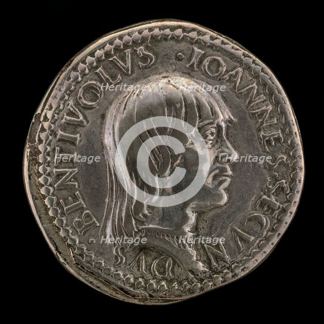 Giovanni II Bentivoglio, 1443-1509, Lord of Bologna 1462-1506 [obverse]. Creator: Francesco Francia.