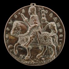 Giovanni II Bentivoglio and Squire [reverse], probably c. 1478/1482. Creator: Sperandio Savelli