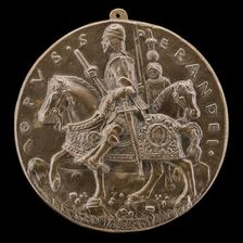 Giovanni II Bentivoglio and Squire [reverse], probably c. 1478/1482. Creator: Sperandio Savelli