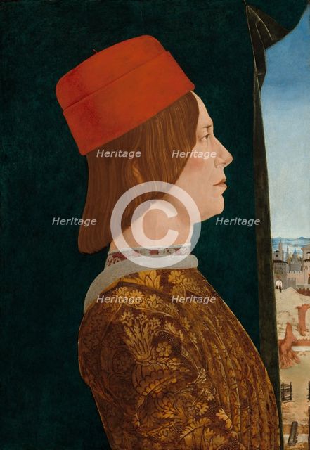 Giovanni II Bentivoglio, c. 1474/1477. Creator: Ercole de' Roberti.