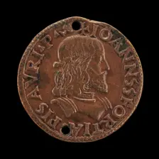 Giovanni Sforza, 1466-1510, Lord of Pesaro [obverse], 15th century. Creator: Unknown