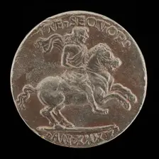 Giovanni Paolo Orsini on Horseback [reverse], c. 1485/1490. Creator: Unknown