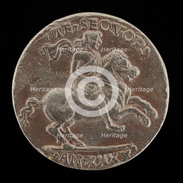 Giovanni Paolo Orsini on Horseback [reverse], c. 1485/1490. Creator: Unknown.