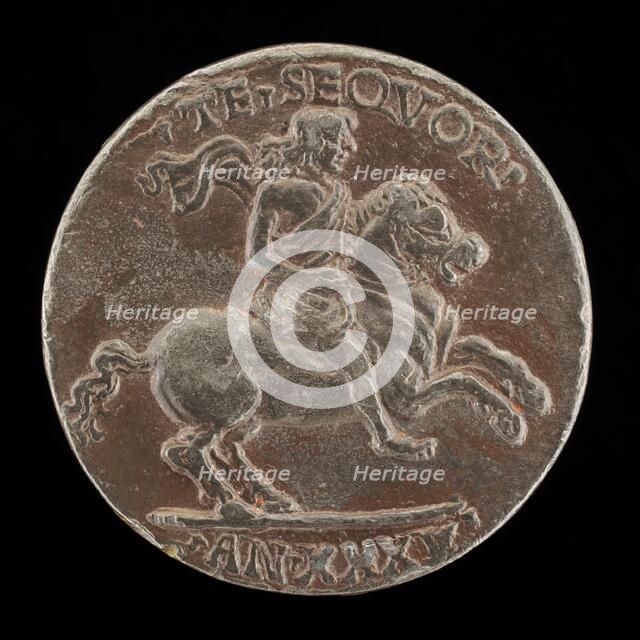 Giovanni Paolo Orsini on Horseback [reverse], c. 1485/1490. Creator: Unknown.