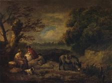 Gipsies resting with Donkey 1795. Artist: George Morland