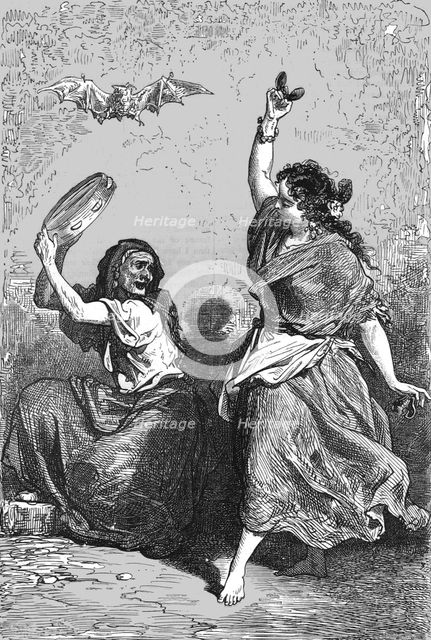 'Gipsy Dance; An Autumn Tour in Andalusia', 1875. Creator: Gustave Doré.