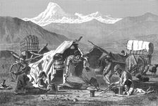 Gipsy encampment in the Caucasus; The Caucasus 1875. Creator: Unknown