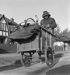 Gipsy knife-grinder, Horley, Surrey, 1963