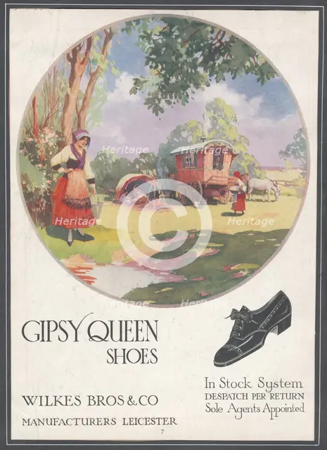 Gipsy Queen Shoes, c1920s. Artist: Wilfred Fryer