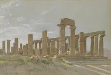 Girgenti (The Temple of Juno Lacinia at Agrigentum), 1881. Creator: William Stanley Haseltine