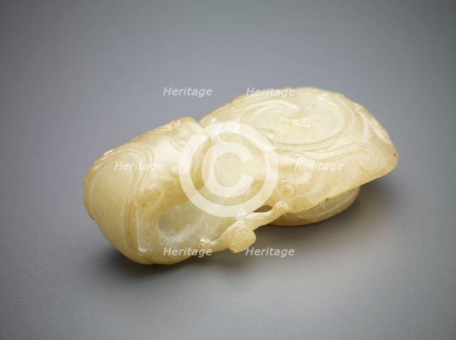 Girdle buckle, Qing dynasty, 1736-1795. Creator: Unknown.
