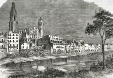 Girona, Catalonia, Spain, 1853. View of the city. Creator: Coderch