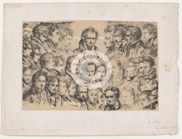 Girodet and His Students, ca. 1817. Creator: Alexandre-Marie Colin.