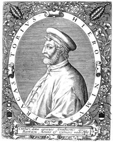 Girolamo Frascatoro, Italian physician, poet and astronomer, late 16th century. Creator: Theodor de Bry