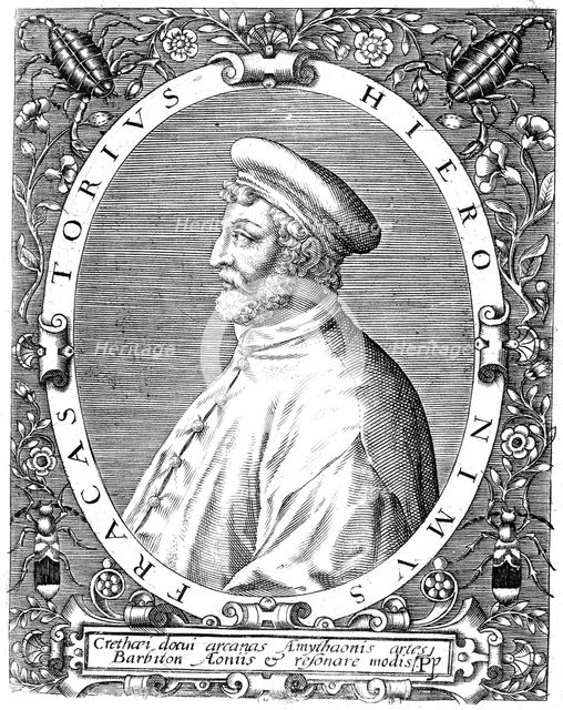 Girolamo Frascatoro, Italian physician, poet and astronomer, late 16th century. Creator: Theodor de Bry.