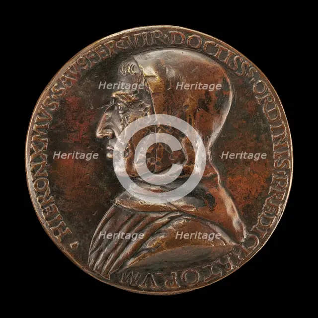 Girolamo Savonarola, 1452-1498, Dominican Preacher [obverse], c. 1497. Creator: Unknown.