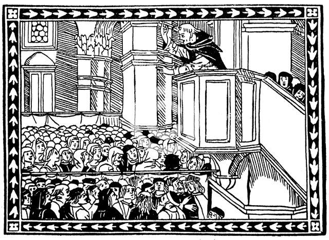 Girolamo Savonarola (1452-1498) Italian political and religious reformer. Artist: Unknown