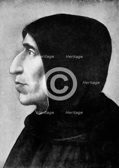 Girolamo Savonarola (1452-1498) Italian political and religious reformer. Artist: Unknown