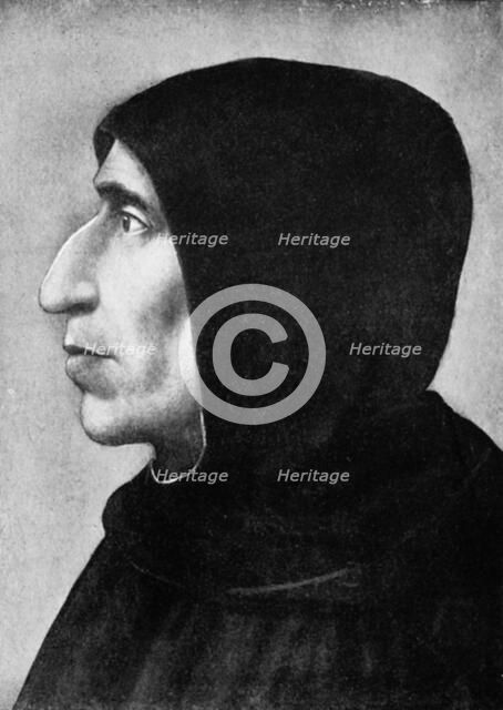 Girolamo Savonarola (1452-1498) Italian political and religious reformer. Artist: Unknown