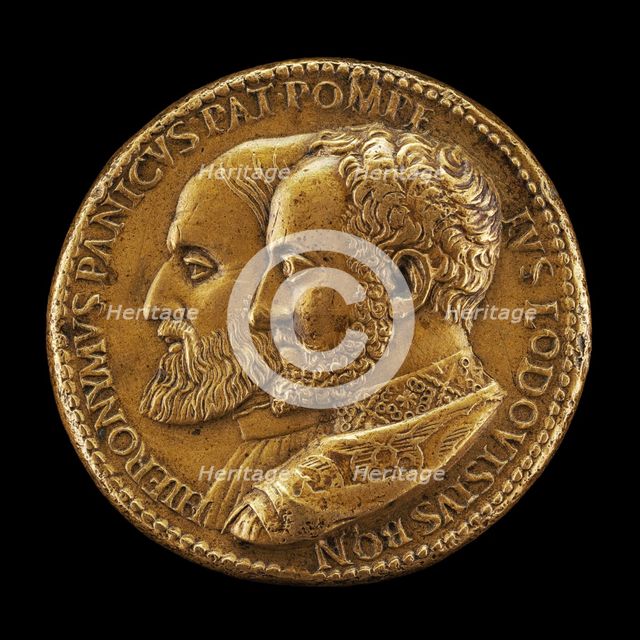 Girolamo Panico, died 1558, and Pompeo Ludovisi, died 1565 [obverse]. Creator: Giovanni da Cavino.