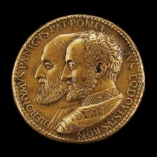 Girolamo Panico, died 1558, and Pompeo Ludovisi, died 1565 [obverse]. Creator: Giovanni da Cavino