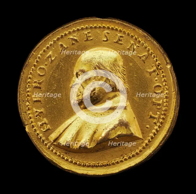 Girolamo Zane, Venetian Senator [obverse], 1540. Creator: Andrea Spinelli.