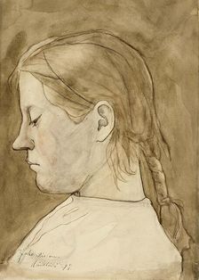Girl, 1897. Creator: Juho Rissanen