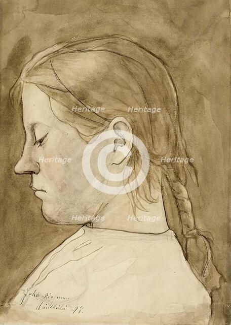 Girl, 1897. Creator: Juho Rissanen.