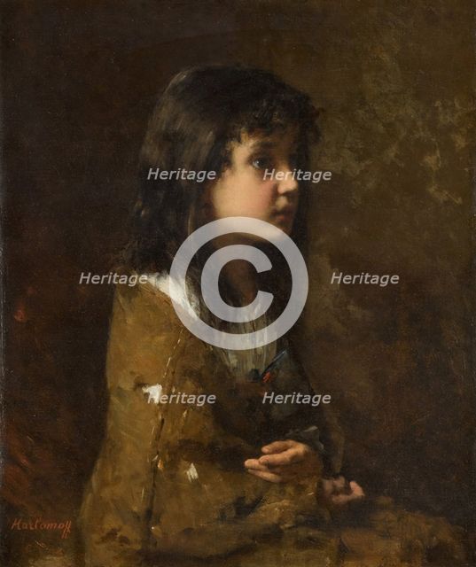 Girl (Turgenev Type). Creator: Harlamov (Harlamoff), Alexei Alexeyevich (1840-1922).