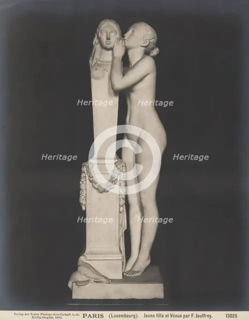 "Girl Whispering into the Ear of Venus", 1839, (1903).  Creator: Neue Photographische Gesellschaft.