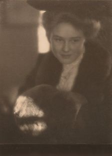 Girl with Muff, 1906. Creator: Clarence H White
