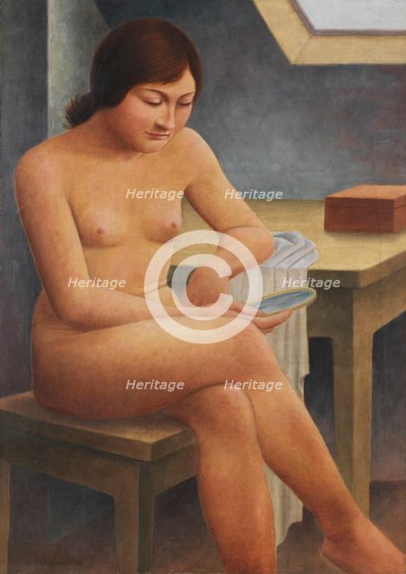 Girl with Mirror, 1930. Creator: Schrimpf, Georg (1889-1939).