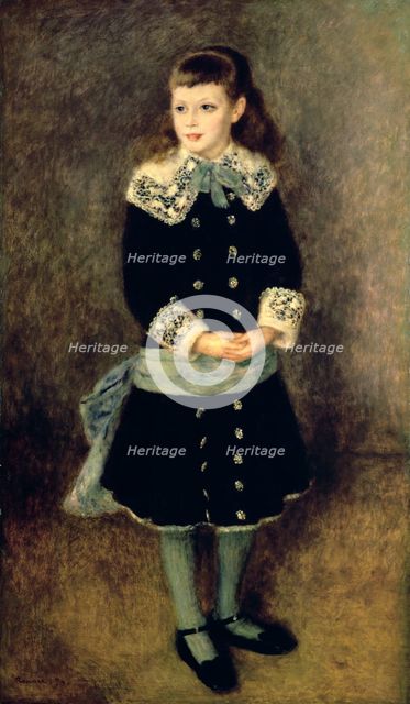 'Girl with a Blue Sash', late 19th/early 20th century. Artist: Pierre-Auguste Renoir