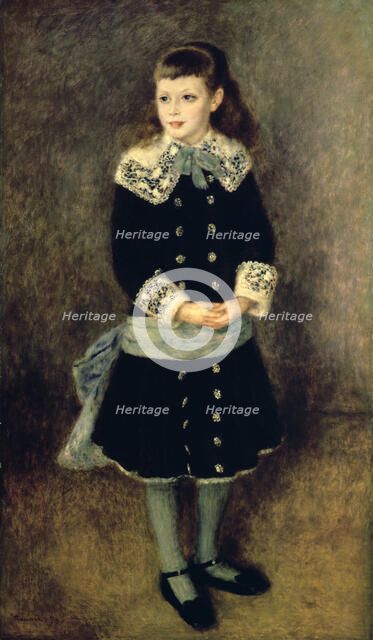 'Girl with a Blue Sash', late 19th/early 20th century. Artist: Pierre-Auguste Renoir