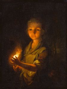 Girl with a Burning Torch, c1760. Creator: Johann Conrad Seekatz