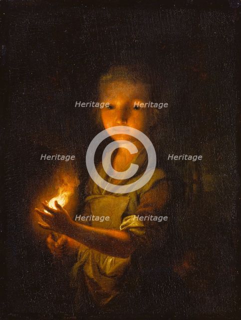 Girl with a Burning Torch, c1760. Creator: Johann Conrad Seekatz.