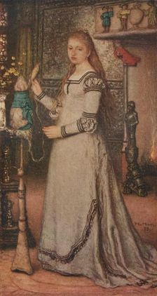 Girl with a Distaff c1873. Artist: Matthijs Maris