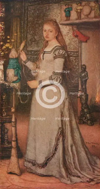 'Girl with a Distaff', c1873. Artist: Matthijs Maris.