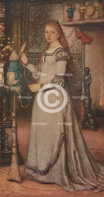 'Girl with a Distaff', c1873. Artist: Matthijs Maris.