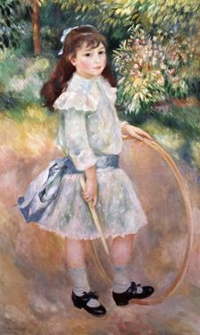Girl with a hoop 1885, by Auguste Renoir