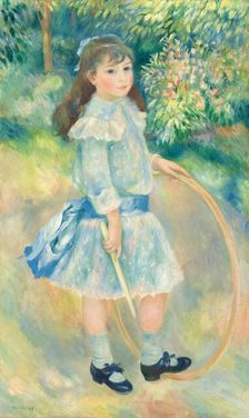 Girl with a Hoop, 1885. Creator: Pierre-Auguste Renoir