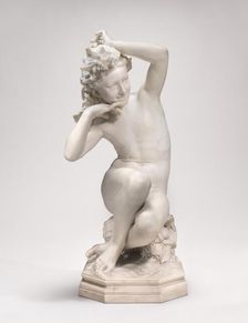 Girl with a Shell (Jeune fille à la coquille), 1863-1867. Creator: Jean-Baptiste Carpeaux