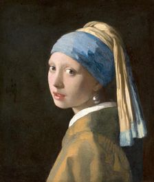 Girl with a Pearl Earring, 1665. Creator: Jan Vermeer