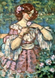 Girl With a Rose 1901