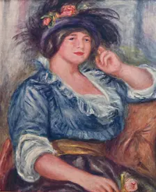 Girl with a Rose 1913, (1923). Artist: Pierre-Auguste Renoir