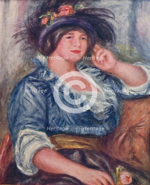 'Girl with a Rose', 1913, (1923). Artist: Pierre-Auguste Renoir.
