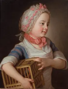Girl with Bullfinch in a Cage, 1766