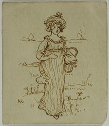 Girl with Basket, n.d. Creator: Catherine Greenaway