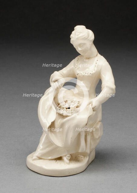 Girl with Bird Nest, Italy, c. 1775. Creator: Unknown.