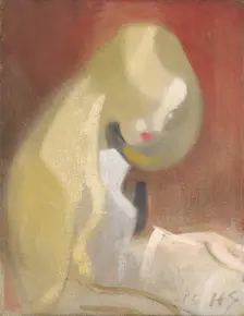 Girl with blond hair, 1916